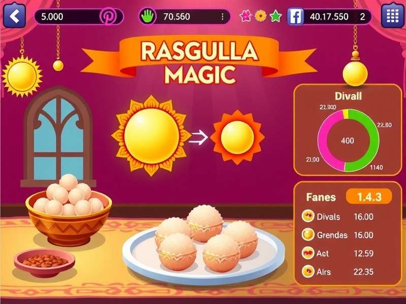 Rasgulla Magic festival event showcasing Diwali special sweets